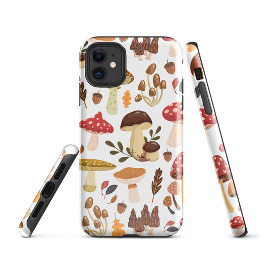 Cottagecore Mushroom Tough Case for iPhone® with Retro Vibes